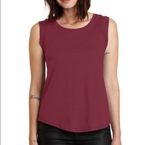 ALTERNATIVE Cap Sleeve Crew - REDWOOD